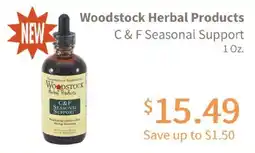 Akin's Natural Foods Woodstock Herbal Products C & F Seasonal Support offer