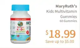 Akin's Natural Foods MaryRuth's kids multivitamin gummies offer