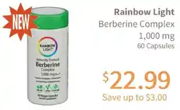 Akin's Natural Foods Rainbow Light Berberine Complex offer