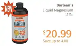 Akin's Natural Foods Barlean's liquid magnesium offer
