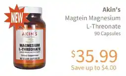 Akin's Natural Foods Akin's Magtein Magnesium L-Threonate offer