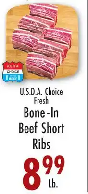 Garden Fresh Market U.S.D.A. Choice Fresh Bone-In Beef Short Ribs offer