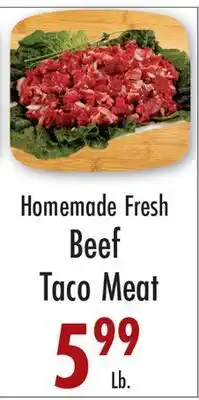 Garden Fresh Market Homemade Fresh Beef Taco Meat offer
