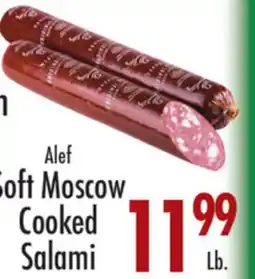 Garden Fresh Market Alef Soft Moscow Cooked Salami offer