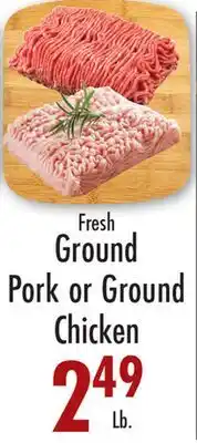 Garden Fresh Market Fresh Ground Pork or Ground Chicken offer