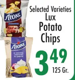 Garden Fresh Market Selected Varieties Lux Potato Chips offer