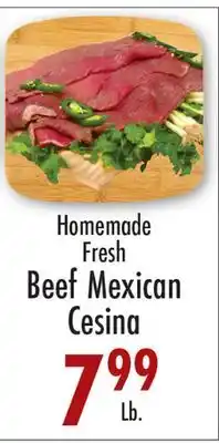 Garden Fresh Market Homemade Fresh Beef Mexican Cesina offer