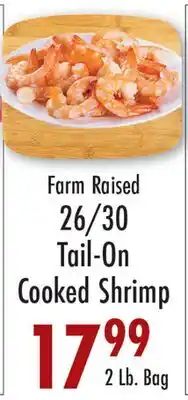 Garden Fresh Market Farm Raised 26/30 Tail-On Cooked Shrimp offer