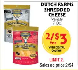 La Chiquita Food Market DUTCH FARMS SHREDDED CHEESE offer