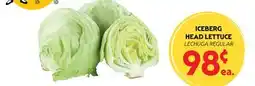 La Chiquita Food Market ICEBERG HEAD LETTUCE offer