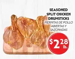 La Chiquita Food Market SEASONED SPLIT CHICKEN DRUMSTICKS offer