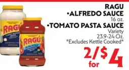 La Chiquita Food Market RAGU •ALFREDO SAUCE •TOMATO PASTA SAUCE offer