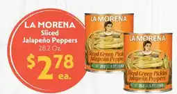 La Chiquita Food Market LA MORENA Sliced Jalapeño Peppers offer