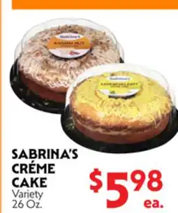 La Chiquita Food Market SABRINA'S CRÉME CAKE offer