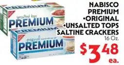 La Chiquita Food Market NABISCO PREMIUM •ORIGINAL •UNsaltED TOPS SALTINE CRACKERS offer