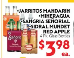 La Chiquita Food Market JARritos MANDARIN • MINERAGUA SANGRIA SEÑORIAL SIDRAL MUNDet RED APPLE offer