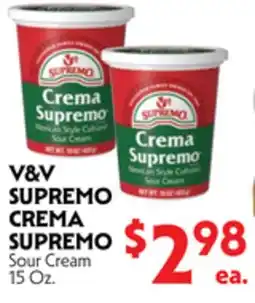 La Chiquita Food Market V&V SUPREMO CREMA SUPREMO Sour Cream offer