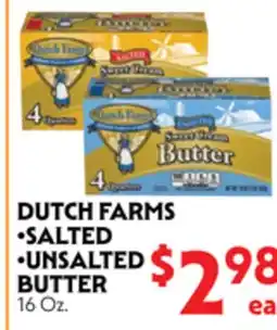 La Chiquita Food Market DUTCH FARMS •SALTED •UN SALTED BUTTER offer