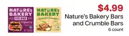 Lunds & Byerlys Nature's Bakery Bars and Crumble Bars offer