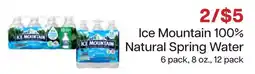 Lunds & Byerlys Ice Mountain natural spring water offer