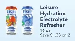 Lunds & Byerlys Leisure Hydration Electrolyte Refresher offer