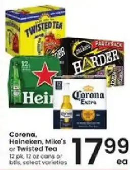Albertsons Corona, Heineken, Mike's or Twisted Tea offer