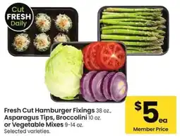 Albertsons Fresh Cut Hamburger Fixings offer