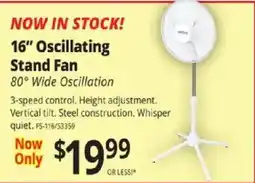 ABC Warehouse Honeywell 16" Oscillating Stand Fan offer