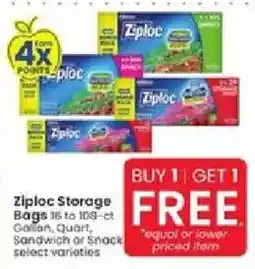 Albertsons Ziploc Storage Bags offer