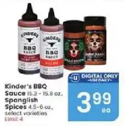 Albertsons Kinder's BBQ Sauce offer