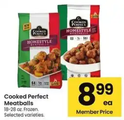Albertsons Cooked Perfect Meatballs offer