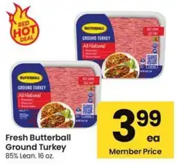 Albertsons Fresh Butterball Ground Turkey offer