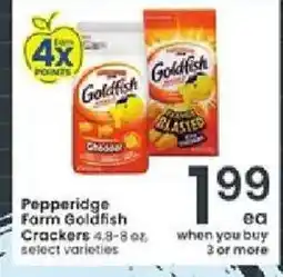Albertsons Pepperidge Farm Goldfish Crackers offer