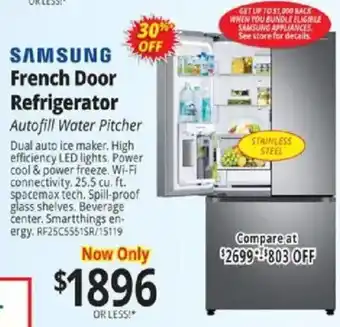 ABC Warehouse Samsung french door refrigerator offer