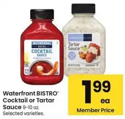 Albertsons Waterfront Bistro Cocktail or Tartar Sauce offer