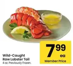 Albertsons Wild-Caught Raw Lobster Tail offer