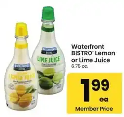 Albertsons Waterfront Bistro Lemon or Lime Juice offer
