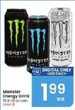 Albertsons Monster Energy Drink offer