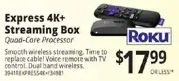 ABC Warehouse Roku Express 4K+ Streaming Box offer
