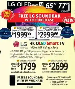 ABC Warehouse LG 4K OLED Smart TV offer