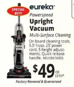ABC Warehouse Eureka Powerspeed Upright Vacuum offer