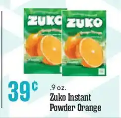 Market Basket Zuko Instant Powder Orange offer