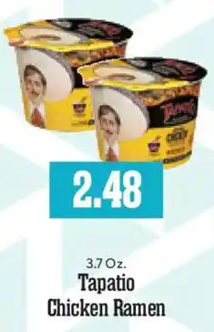 Market Basket Tapatio Chicken Ramen offer