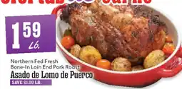 Market Basket Northern Fed Fresh Bone-In Loin End Pork Roast offer