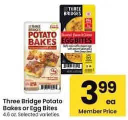 Albertsons Three Bridge Potato Bakes or Egg Bites offer