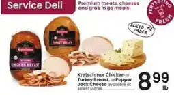 Albertsons Kretschmar Chicken or Turkey Breast or Pepper Jack Cheese offer