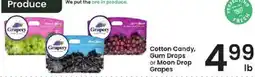 Albertsons Grapery Cotton Candy, Gum Drops or Moon Drop Grapes offer