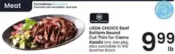 Albertsons Double R Ranch Usda Choice Beef Bottom Round Cut Thin For Carne Asada offer