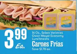 Market Basket Oscar Mayer Economy Lunchmeats Carnes Frias offer
