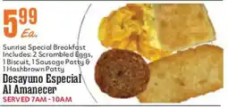 Market Basket Sunrise Special Breakfast offer